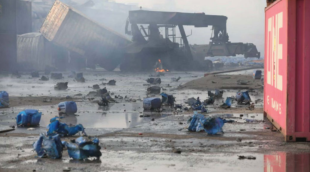 Deadly fire at Sitakunda's BM Container Depot. Photo: Rajib Raihan